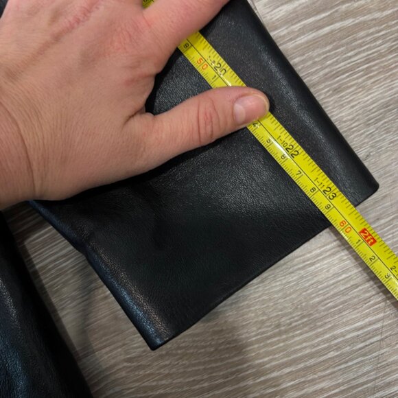 Aritzia Wilfred Memories Faux Leather Blazer Black Perfect Condition 90s S - Picture 12 of 12